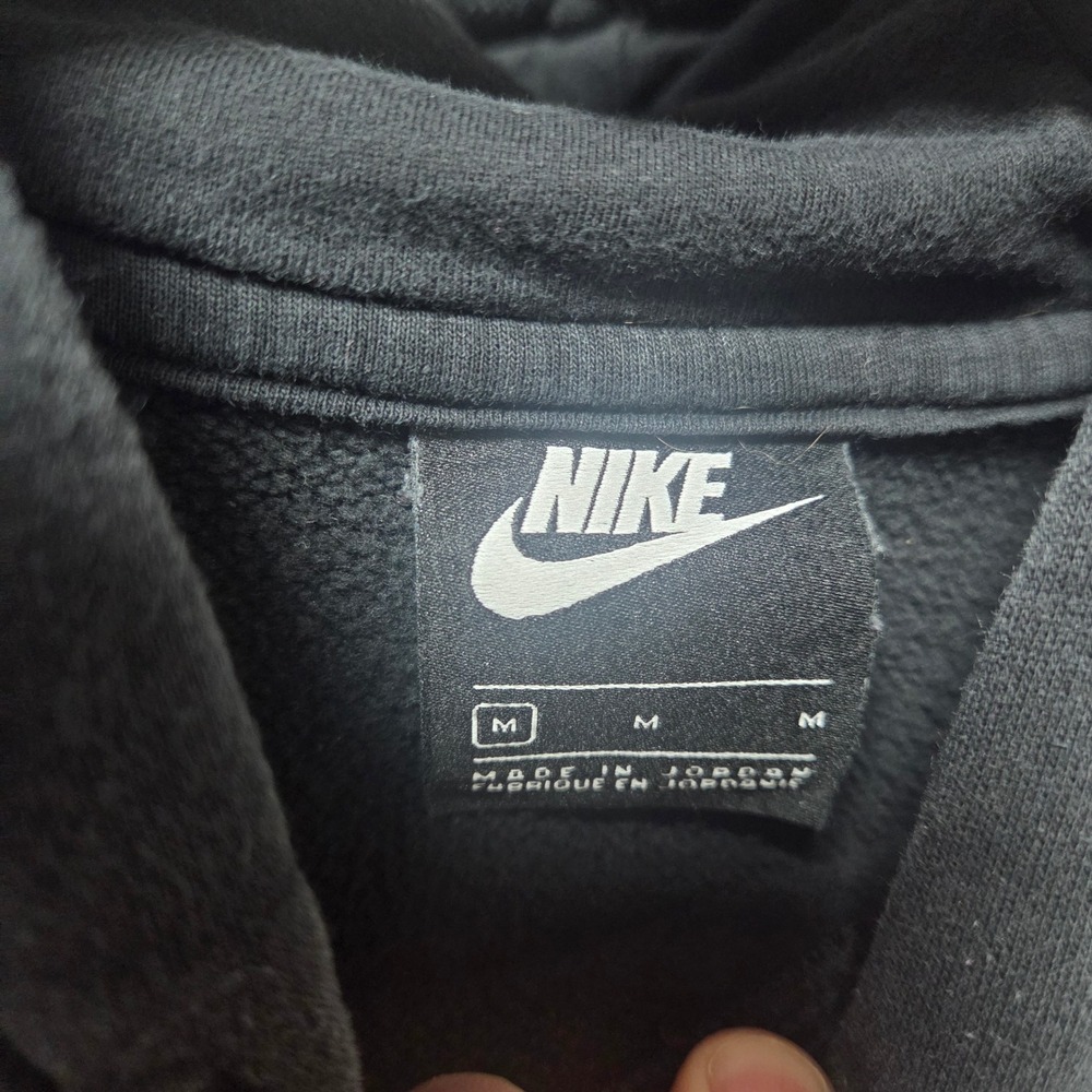 Nike Sportswear Club Fleece Pullover Hoodie Black Mens Medium BV2654-010 - Picture 3 of 11